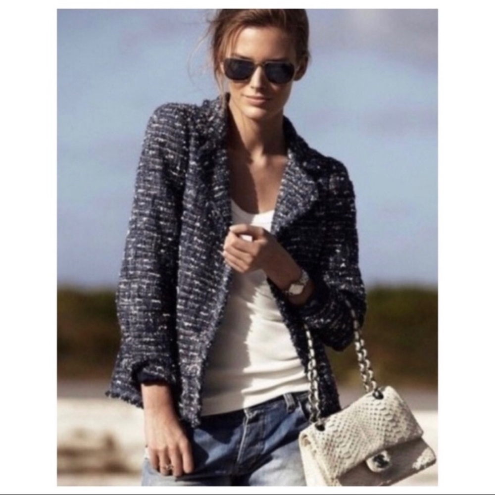 Cabi #723 tweed like, textured jacket size 14